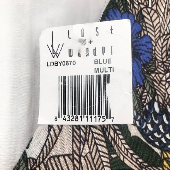 Anthropologie Lost + Wander Floral Ruffle Edge Wrap Style Mini Dress NEW no belt - Picture 15 of 16